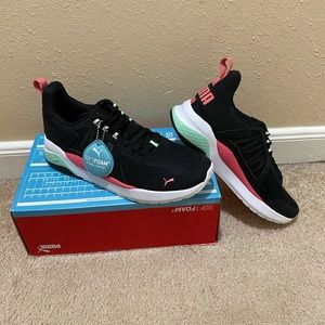 Puma women Anzarun Black soft foam comfort gym NEW